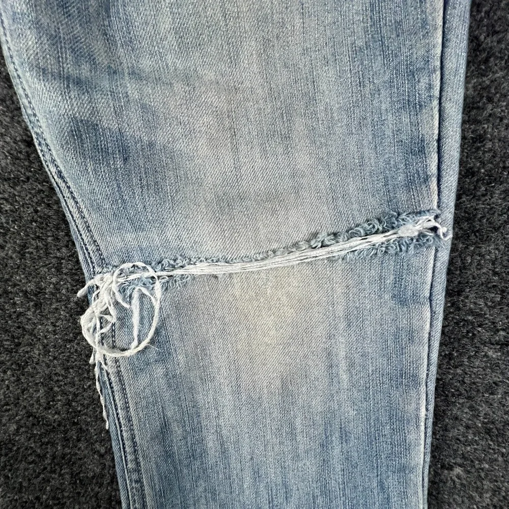 Levi's 511 Skinny Jeans Mens‎ 31x29 Whiskered Blue Denim Cotton Slim Distressed